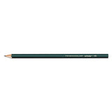 Scholar Graphite Pencil Set, 2 Mm, Assorted Lead Hardness Ratings, Black Lead, Dark Green Barrel, 4-set