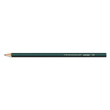 Scholar Graphite Pencil Set, 2 Mm, Assorted Lead Hardness Ratings, Black Lead, Dark Green Barrel, 4-set