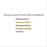 Pocket Style Highlighters, Chisel Tip, Fluorescent Yellow, Dozen