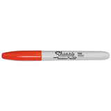 Fine Tip Permanent Marker, Red, Dozen