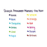 Fine Tip Permanent Marker, Purple, Dozen