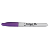 Fine Tip Permanent Marker, Purple, Dozen