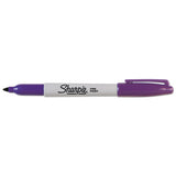 Fine Tip Permanent Marker, Purple, Dozen