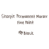 Fine Tip Permanent Marker, Black, 5-pack