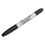 Twin-tip Permanent Marker, Fine-extra-fine Bullet Tip, Black, Dozen