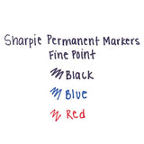 Retractable Permanent Marker, Fine Bullet Tip, Red