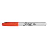 Super Permanent Marker, Fine Bullet Tip, Red, Dozen