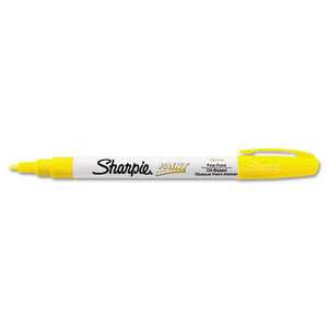 Permanent Paint Marker, Fine Bullet Tip, Yellow