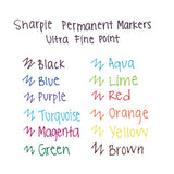 Ultra Fine Tip Permanent Marker, Extra-fine Needle Tip, Black, 5-pack