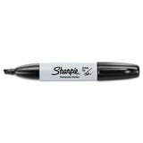 Chisel Tip Permanent Marker, Medium, Black, Dozen