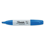 Chisel Tip Permanent Marker, Medium, Blue, Dozen