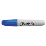 Chisel Tip Permanent Marker, Medium, Blue, Dozen