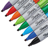 Chisel Tip Permanent Marker, Medium, Assorted Colors, 8-set