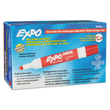 Low-odor Dry-erase Marker, Broad Chisel Tip, Red, Dozen