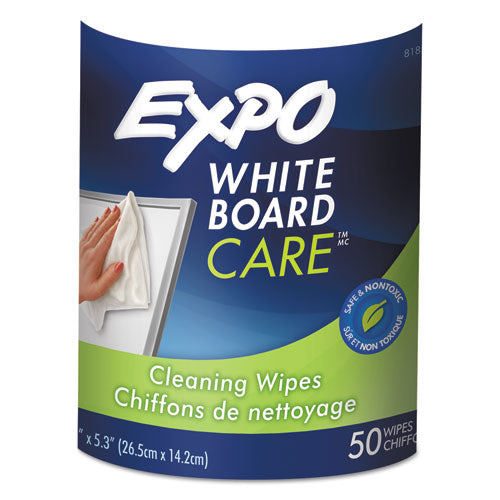 Dry-erase Board-cleaning Wet Wipes, 6 X 9, 50-container