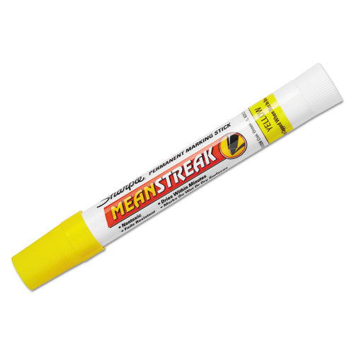 Mean Streakmarking Stick, Broad Bullet Tip, Yellow