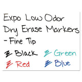 Low-odor Dry-erase Marker, Fine Bullet Tip, Black, Dozen