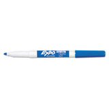 Low-odor Dry-erase Marker, Fine Bullet Tip, Blue, Dozen