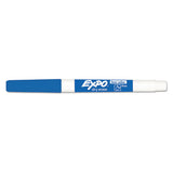 Low-odor Dry-erase Marker, Fine Bullet Tip, Blue, Dozen