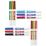 Low-odor Dry-erase Marker, Fine Bullet Tip, Assorted Colors, 12-set