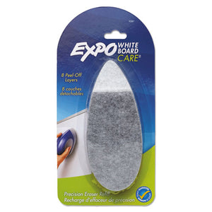 Dry Erase Precision Point Eraser Refill Pad, 2.25" X 6"