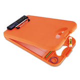 Deskmate Ii W-calculator, 1-2" Clip Cap, 8 1-2 X 12 Sheets, Hi-vis Orange