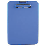 Slimmate Storage Clipboard, 1-2" Clip Capacity, Holds 8 1-2 X 11 Sheets, Blue