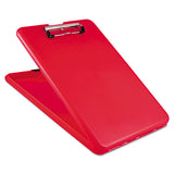 Slimmate Storage Clipboard, 1-2" Clip Capacity, Holds 8 1-2 X 11 Sheets, Red
