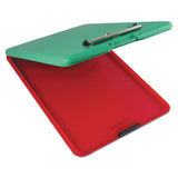 Slimmate Show2know Safety Organizer, 1-2" Clip Cap, 9 X 11 3-4 Sheets, Red-green