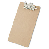 Recycled Hardboard Archboard Clipboard, 2" Clip Cap, 8 1-2 X 14 Sheets, Brown