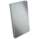 Snapak Aluminum Side-open Forms Folder, 3-8" Clip Cap, 5.66 X 9.5 Sheets, Silver