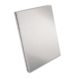 Snapak Aluminum Side-open Forms Folder, 1-2" Clip Cap, 8 1-2 X 12 Sheets, Silver