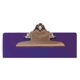 Recycled Plastic Clipboard W-ruler Edge, 1" Clip Cap, 8 1-2 X 12 Sheets, Purple