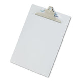 Aluminum Clipboard W-high-capacity Clip, 1" Clip Cap, 8 1-2 X 12 Sheets, Silver