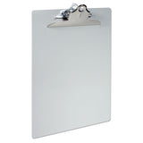 Aluminum Clipboard W-high-capacity Clip, 1" Clip Cap, 8 1-2 X 14 Sheets, Silver