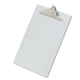 Aluminum Clipboard W-high-capacity Clip, 1" Clip Cap, 8 1-2 X 14 Sheets, Silver