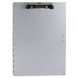 Tuffwriter Recycled Aluminum Storage Clipboard, 1-2" Clip, 8 1-2 X 12, Gray