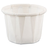 Paper Portion Cups, .75oz, White, 250-bag, 20 Bags-carton