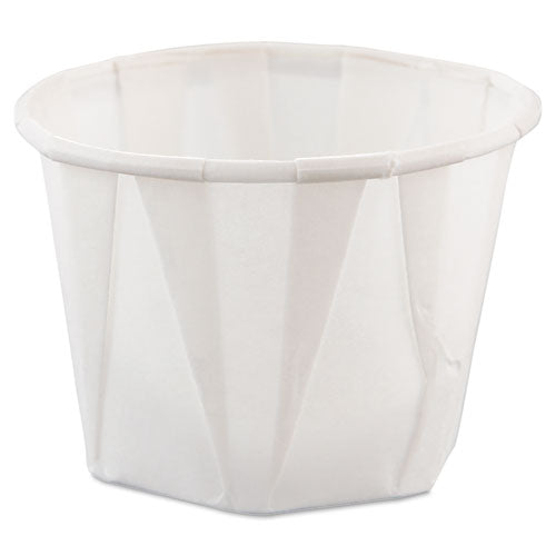Paper Portion Cups, 1oz, White, 250-bag, 20 Bags-carton
