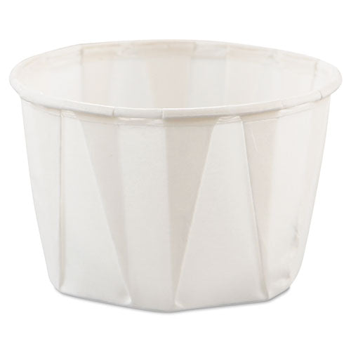 Paper Portion Cups, 2oz, White, 250-bag, 20 Bags-carton