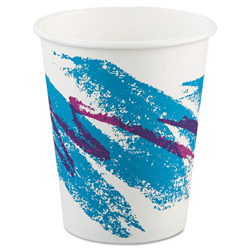 Jazz Paper Hot Cups, 10oz, Polycoated, 50-bag, 20 Bags-carton