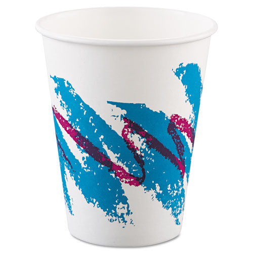 Jazz Paper Hot Cups, 8oz, Polycoated, 50-bag, 20 Bags-carton