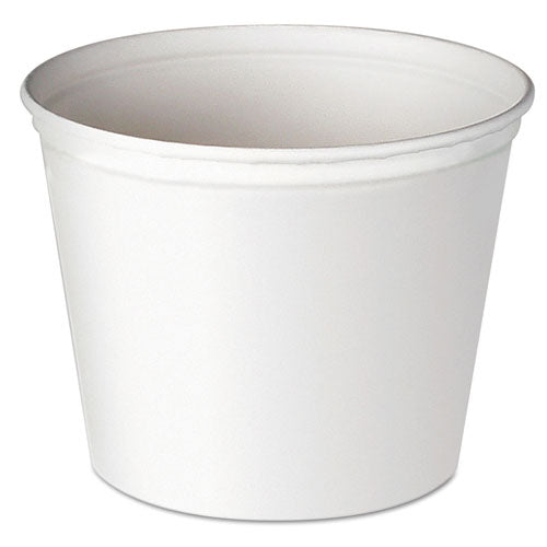 Double Wrapped Paper Bucket, Unwaxed, White, 53 Oz, 50-pack