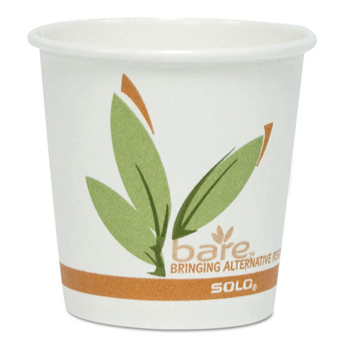 Bare By Solo Eco-forward Recycled Content Pcf Paper Hot Cups, 12 Oz, 1,000-ct