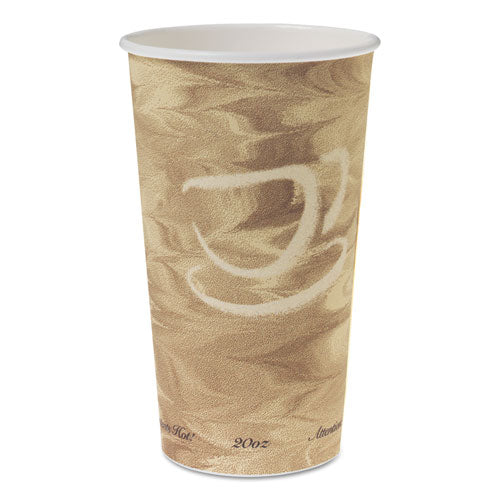 Single Sided Poly Paper Hot Cups, 20 Oz, Mistique Design, 40-bag, 15 Bags-carton