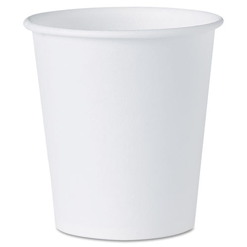 White Paper Water Cups, 3oz, 100-pack