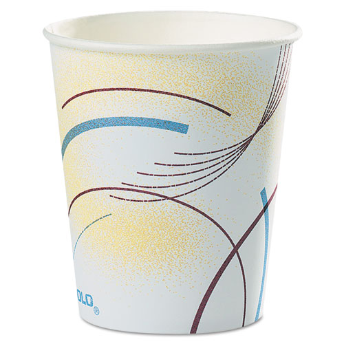 Paper Water Cups, 5 Oz., Cold, Meridian Design, Multicolored, 100-sleeve, 25 Sleeves-carton