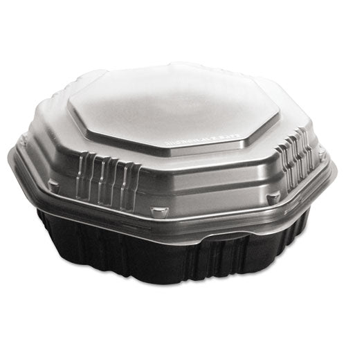Octaview Hf Containers, Black-clear, 31oz, 9.55w X 9.13d X 3.01h, 100-carton