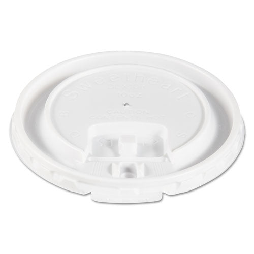 Lift Back And Lock Tab Cup Lids For Foam Cups, Fits 10 Oz Trophy Cups, White, 2000-carton