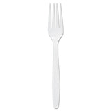 Guildware Extra Heavy Weight Plastic Forks, White, 100-box
